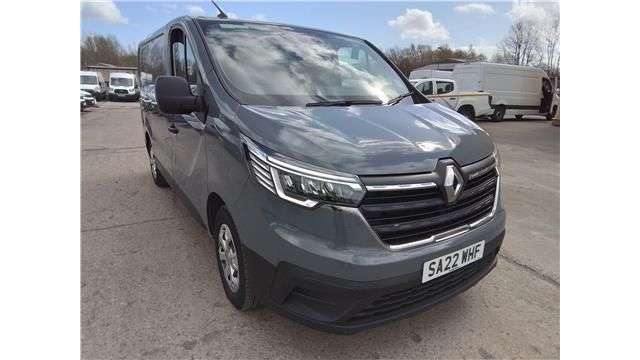 A 2022 RENAULT TRAFIC Grey 2.0 dCi Blue SL28 Business van, 74,200 miles, Euro 6, ULEZ compliant, A 2022 RENAULT TRAFIC Grey 2.0 dCi Blue SL28 Business van, 74,200 miles, Euro 6, ULEZ compliant,