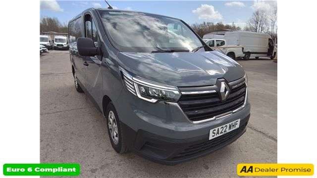 A 2022 RENAULT TRAFIC Grey 2.0 dCi Blue SL28 Business van, 74,200 miles, Euro 6, ULEZ compliant, A 2022 RENAULT TRAFIC Grey 2.0 dCi Blue SL28 Business van, 74,200 miles, Euro 6, ULEZ compliant,