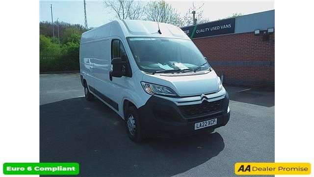 A 2022 CITROEN RELAY White 2.2 BlueHDi 35 Enterprise van, 37,800 miles, Euro 6, 6-speed manual, A 2022 CITROEN RELAY White 2.2 BlueHDi 35 Enterprise van, 37,800 miles, Euro 6, 6-speed manual,