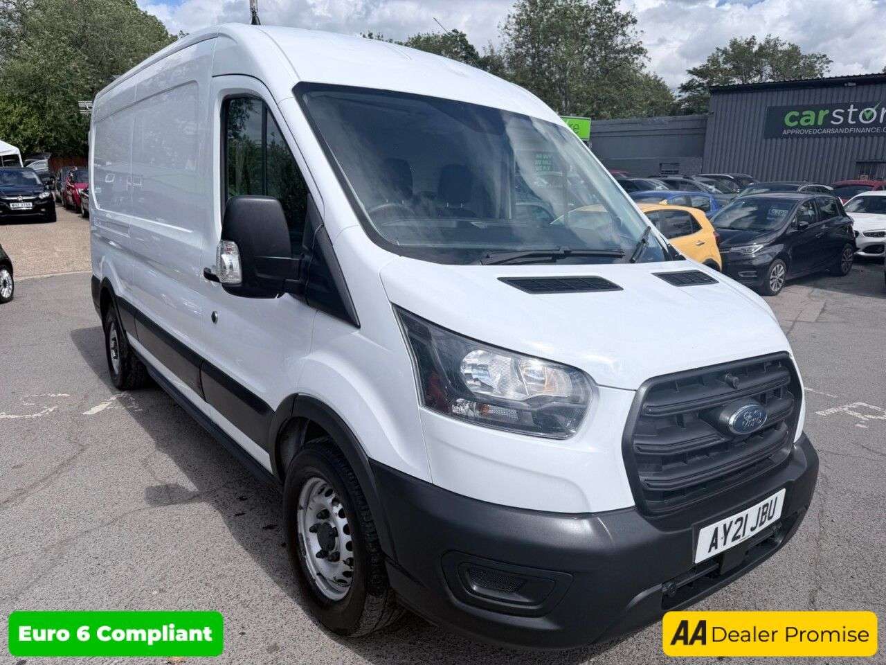 A 2021 FORD TRANSIT White 2.0 350 EcoBlue panel van, 32,000 miles, Euro 6, ULEZ compliant, 6-Sp A 2021 FORD TRANSIT White 2.0 350 EcoBlue panel van, 32,000 miles, Euro 6, ULEZ compliant, 6-Sp