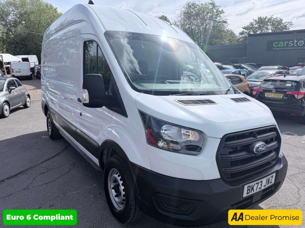 A 2023 FORD TRANSIT White 2.0 350 EcoBlue panel van, 44,000 miles, Euro 6, ULEZ compliant, 6-Sp A 2023 FORD TRANSIT White 2.0 350 EcoBlue panel van, 44,000 miles, Euro 6, ULEZ compliant, 6-Sp