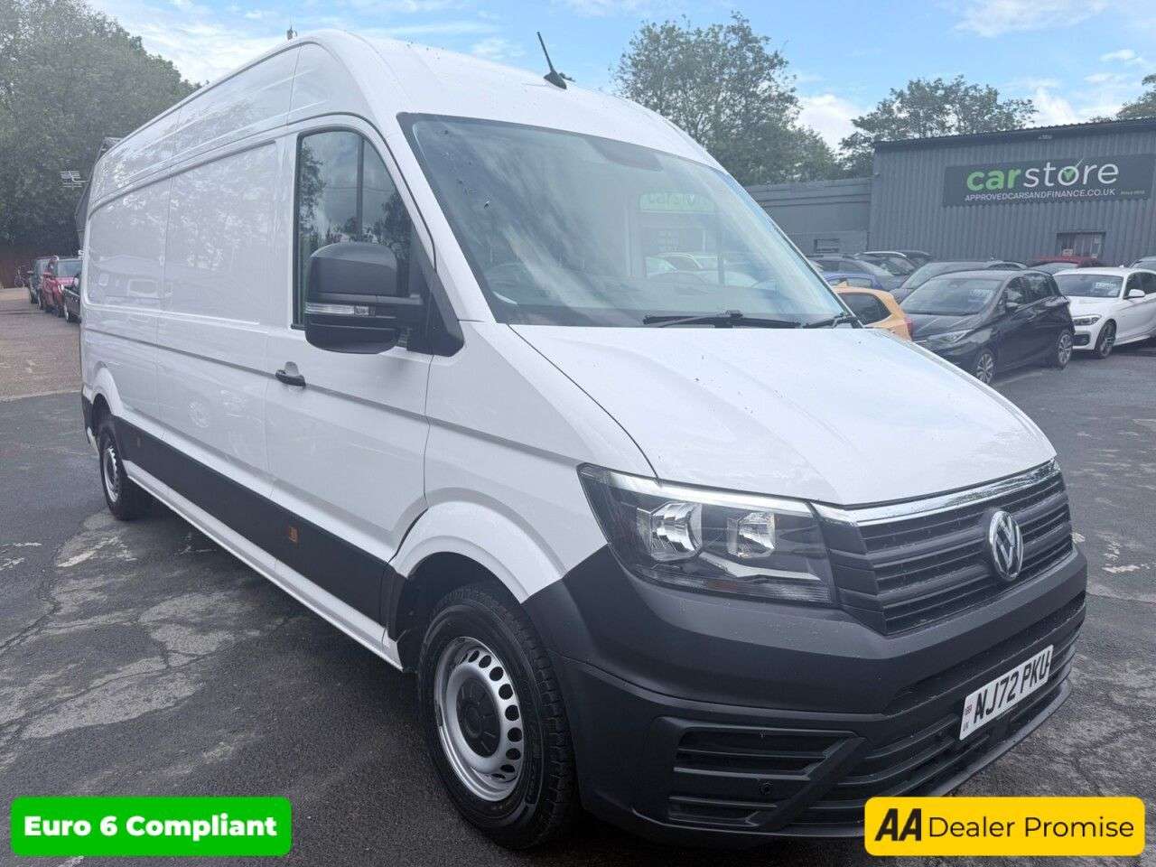 A 2022 VOLKSWAGEN CRAFTER White 2.0 TDI CR35 Trendline van, 78,400 miles, Euro 6, ULEZ compliant, 6-S A 2022 VOLKSWAGEN CRAFTER White 2.0 TDI CR35 Trendline van, 78,400 miles, Euro 6, ULEZ compliant, 6-S