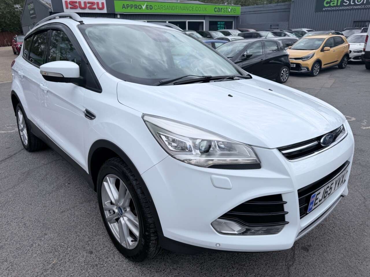 A 2015 FORD KUGA White 1.5T EcoBoost Titanium X SUV, 81,300 miles, Euro 6, ULEZ compliant, A A 2015 FORD KUGA White 1.5T EcoBoost Titanium X SUV, 81,300 miles, Euro 6, ULEZ compliant, A