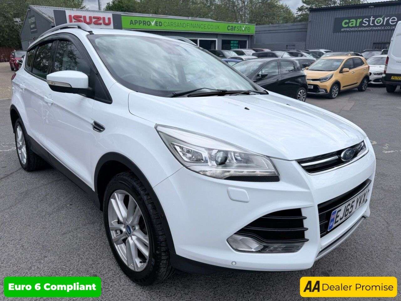 A 2015 FORD KUGA White 1.5T EcoBoost Titanium X SUV, 81,300 miles, Euro 6, ULEZ compliant, A A 2015 FORD KUGA White 1.5T EcoBoost Titanium X SUV, 81,300 miles, Euro 6, ULEZ compliant, A