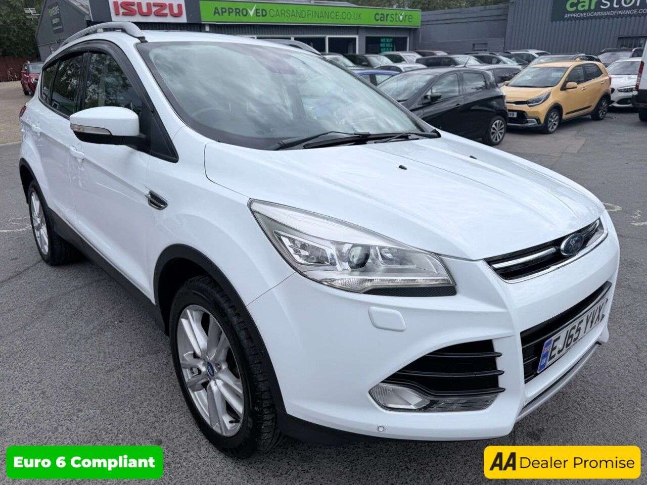 A 2015 FORD KUGA White 1.5T EcoBoost Titanium X SUV, 81,300 miles, Euro 6, ULEZ compliant, A A 2015 FORD KUGA White 1.5T EcoBoost Titanium X SUV, 81,300 miles, Euro 6, ULEZ compliant, A