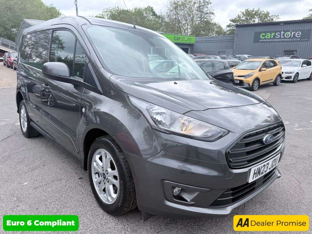 A 2023 FORD TRANSIT CONNECT Grey 1.5 240 EcoBlue Limited panel van, 57,200 miles, ULEZ compliant, 6-spe A 2023 FORD TRANSIT CONNECT Grey 1.5 240 EcoBlue Limited panel van, 57,200 miles, ULEZ compliant, 6-spe