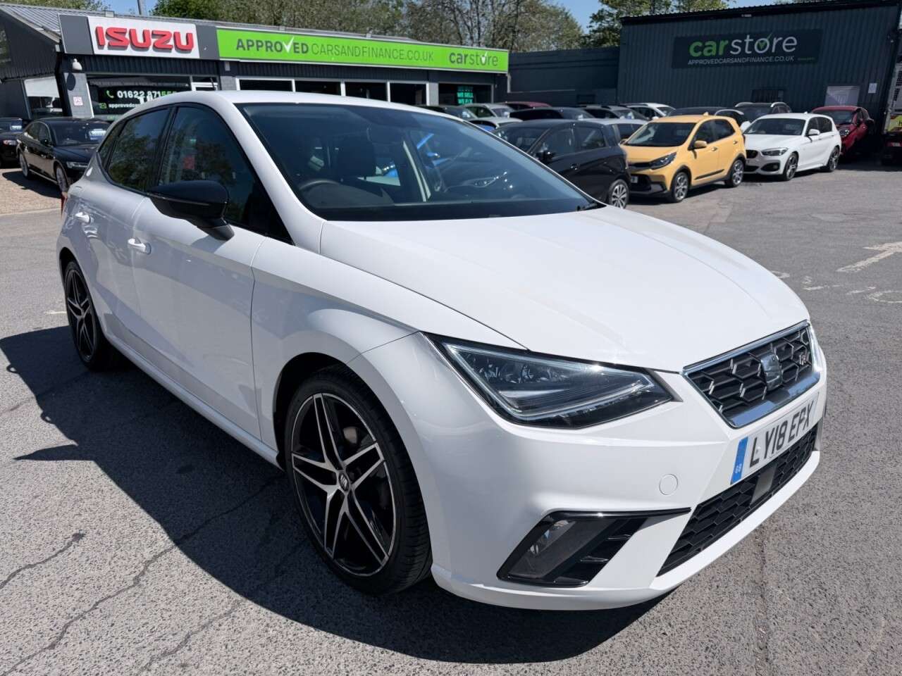 A 2018 SEAT IBIZA White 1.0 TSI FR hatchback, 63,500 miles, Euro 6, ULEZ compliant, 6-Speed m A 2018 SEAT IBIZA White 1.0 TSI FR hatchback, 63,500 miles, Euro 6, ULEZ compliant, 6-Speed m