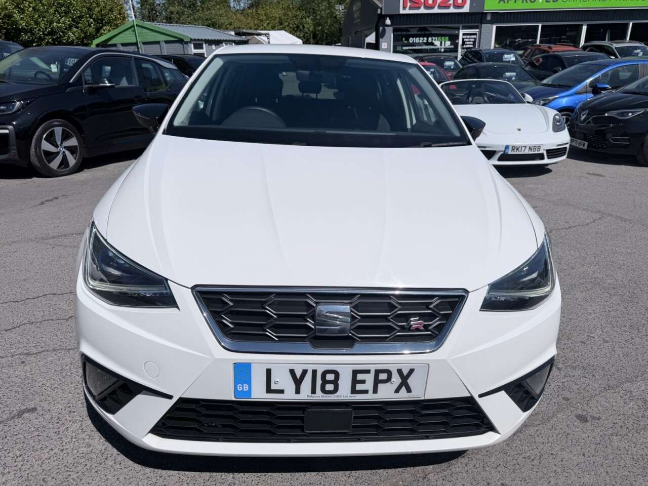 A 2018 SEAT IBIZA White 1.0 TSI FR hatchback, 63,500 miles, Euro 6, ULEZ compliant, 6-Speed m A 2018 SEAT IBIZA White 1.0 TSI FR hatchback, 63,500 miles, Euro 6, ULEZ compliant, 6-Speed m
