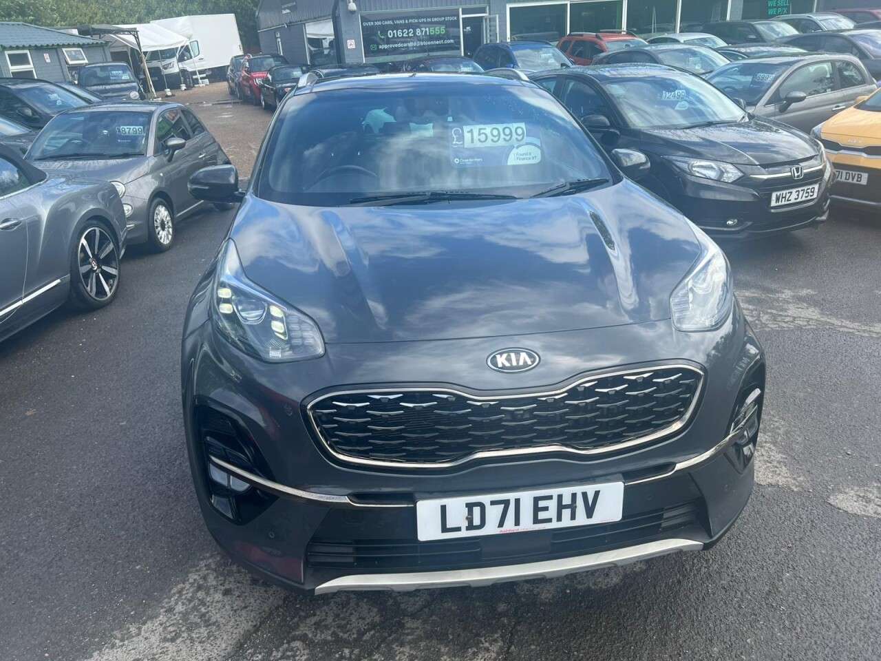 A 2021 KIA SPORTAGE Grey 1.6 T-GDi GT-Line S SUV, 70,000 miles, Euro 6, Automatic AWD, 19in all A 2021 KIA SPORTAGE Grey 1.6 T-GDi GT-Line S SUV, 70,000 miles, Euro 6, Automatic AWD, 19in all