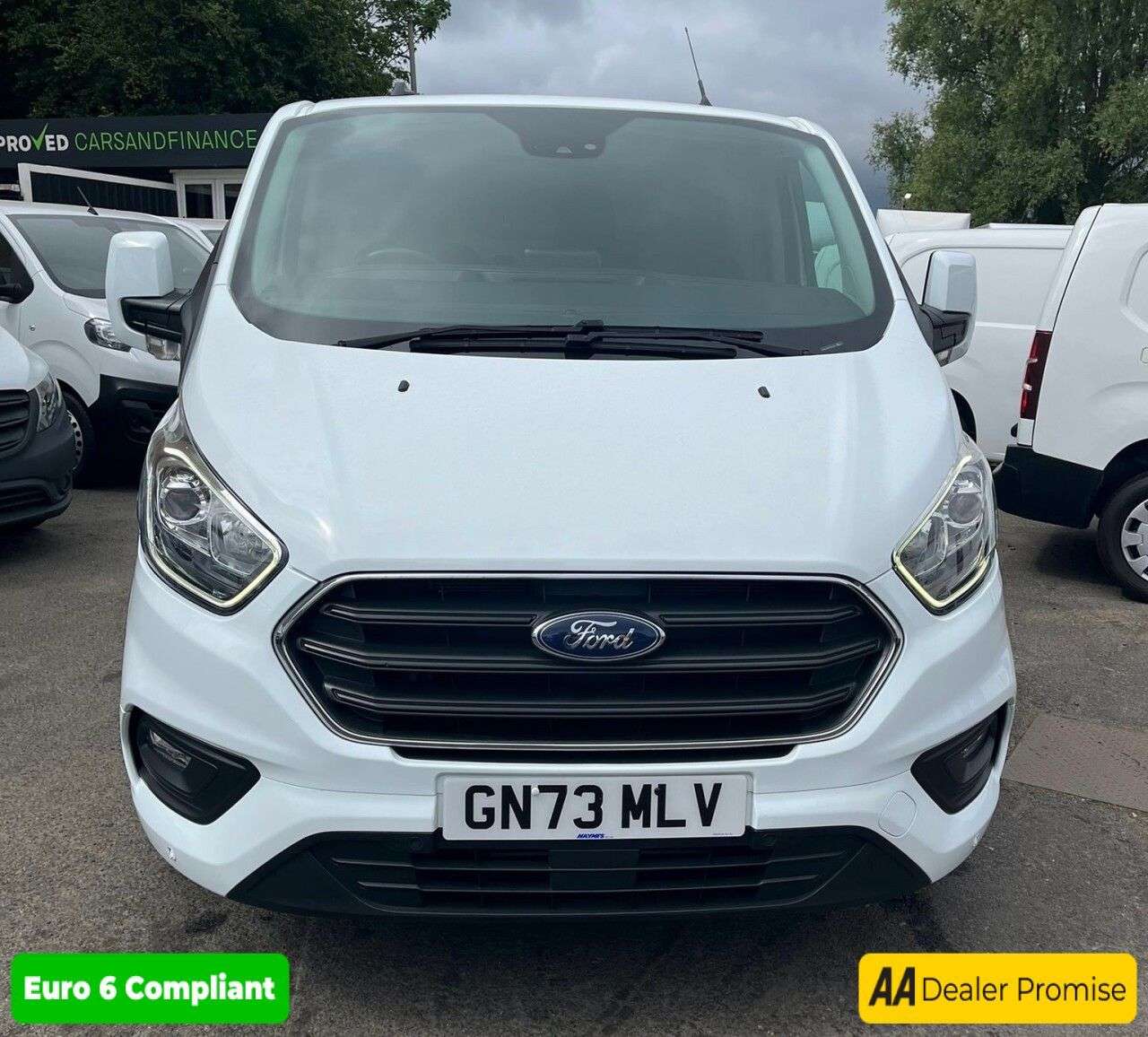 A 2023 FORD TRANSIT CUSTOM White 2.0 280 EcoBlue Limited van, 27,585 miles, Euro 6, ULEZ compliant, 6- A 2023 FORD TRANSIT CUSTOM White 2.0 280 EcoBlue Limited van, 27,585 miles, Euro 6, ULEZ compliant, 6-