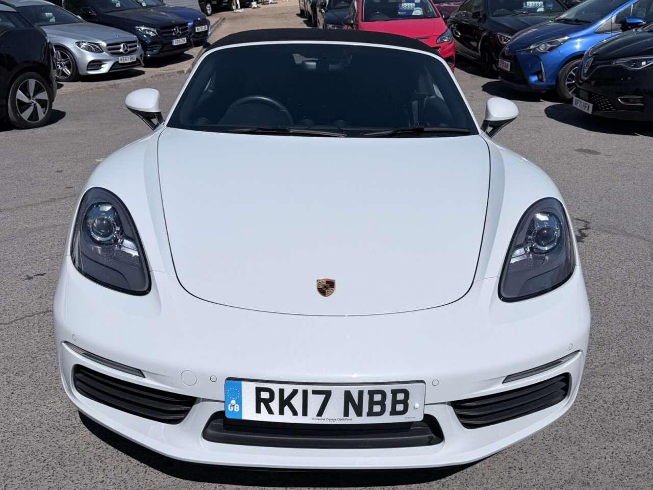 A 2017 PORSCHE 718 BOXSTER White 2.0T convertible, 23,380 miles, Euro 6, ULEZ compliant, Automatic PDK A 2017 PORSCHE 718 BOXSTER White 2.0T convertible, 23,380 miles, Euro 6, ULEZ compliant, Automatic PDK