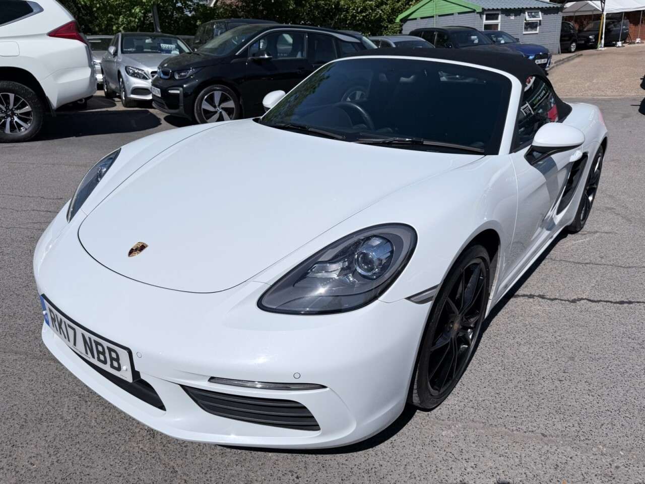 A 2017 PORSCHE 718 BOXSTER White 2.0T convertible, 23,380 miles, Euro 6, ULEZ compliant, Automatic PDK A 2017 PORSCHE 718 BOXSTER White 2.0T convertible, 23,380 miles, Euro 6, ULEZ compliant, Automatic PDK