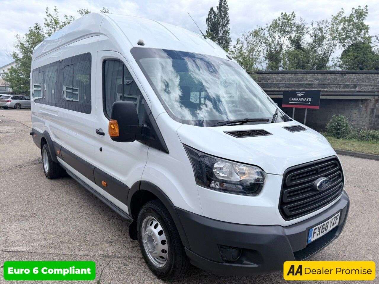 A 2018 FORD TRANSIT White 2.2 TDCi 460 HDT minibus, 68,000 miles, 18 seater, 6 Speed Manual Gea A 2018 FORD TRANSIT White 2.2 TDCi 460 HDT minibus, 68,000 miles, 18 seater, 6 Speed Manual Gea