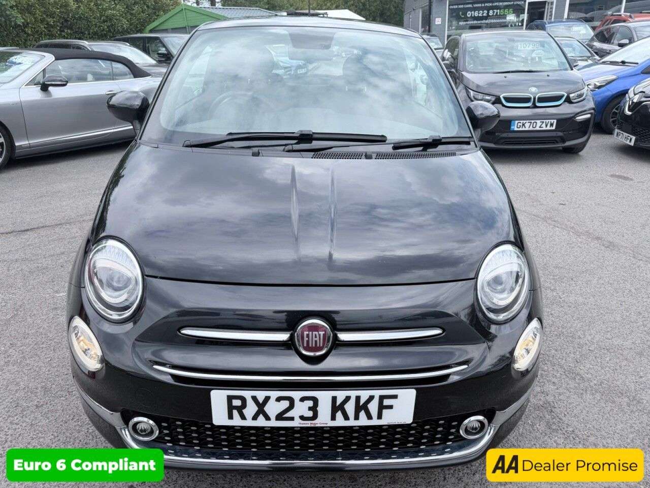 A 2023 FIAT 500 Black 1.0 MHEV hatchback, 39,998 miles, Euro 6, ULEZ compliant, 6-speed man A 2023 FIAT 500 Black 1.0 MHEV hatchback, 39,998 miles, Euro 6, ULEZ compliant, 6-speed man