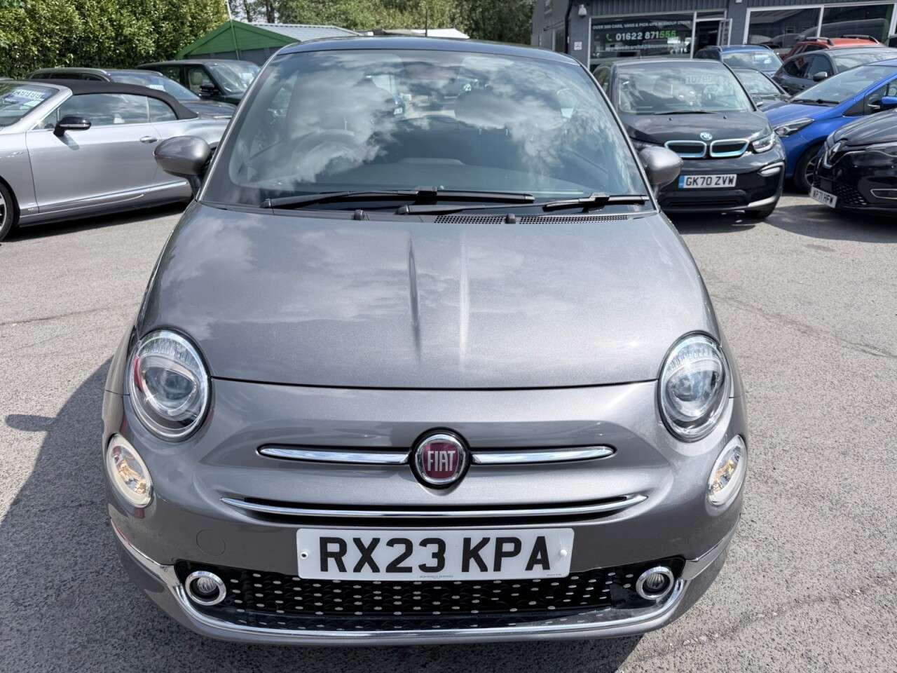 A 2023 FIAT 500 Grey 1.0 MHEV hatchback, 41,298 miles, Euro 6, ULEZ compliant, 6-speed manu A 2023 FIAT 500 Grey 1.0 MHEV hatchback, 41,298 miles, Euro 6, ULEZ compliant, 6-speed manu