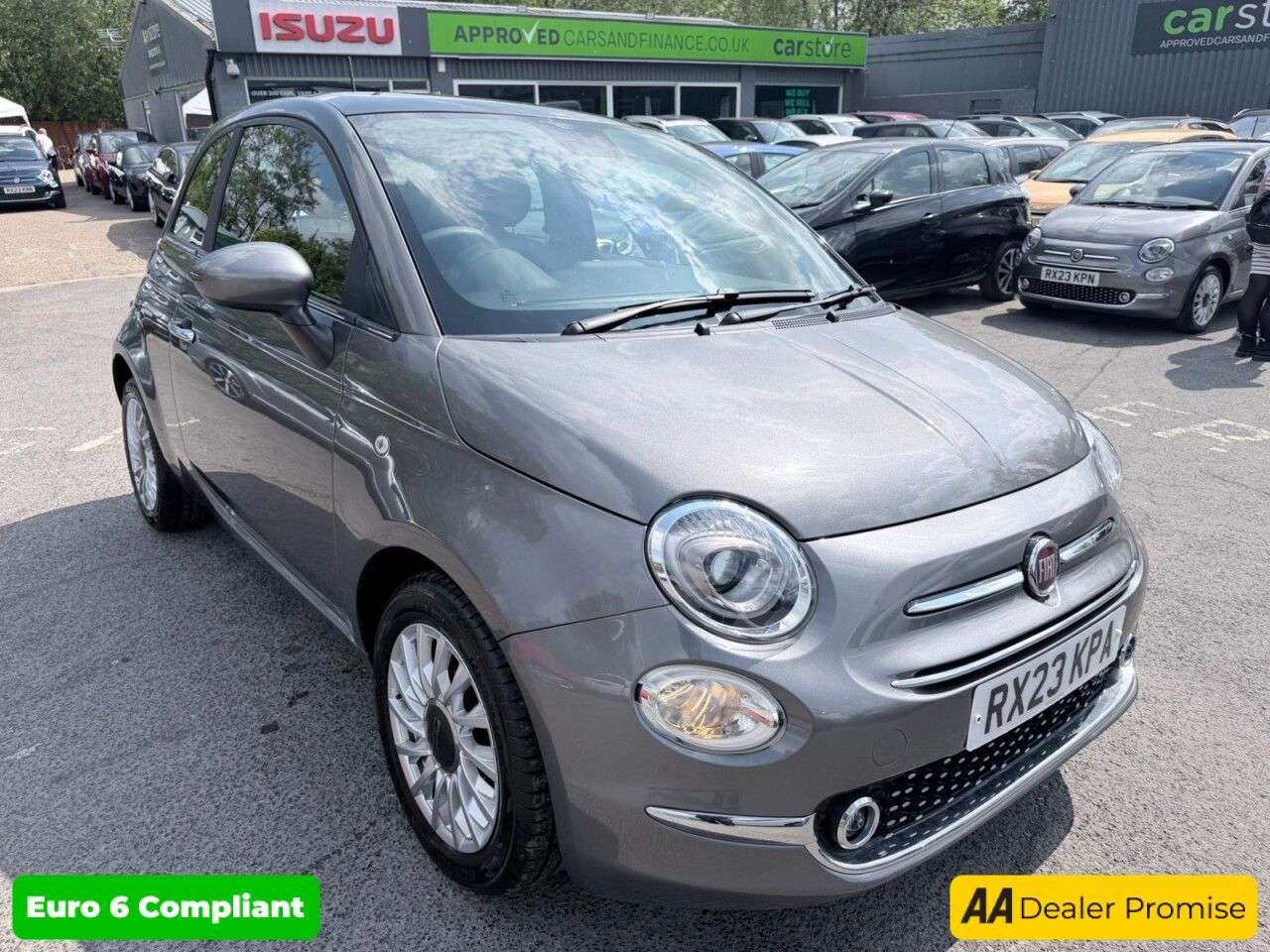 A 2023 FIAT 500 Grey 1.0 MHEV hatchback, 41,298 miles, Euro 6, ULEZ compliant, 6-speed manu A 2023 FIAT 500 Grey 1.0 MHEV hatchback, 41,298 miles, Euro 6, ULEZ compliant, 6-speed manu