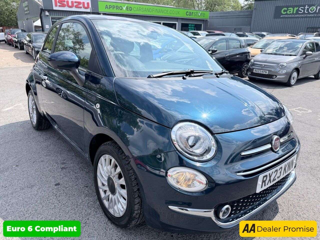 A 2023 FIAT 500 Blue 1.0 MHEV hatchback, 44,183 miles, Euro 6, ULEZ compliant, 6-speed manu A 2023 FIAT 500 Blue 1.0 MHEV hatchback, 44,183 miles, Euro 6, ULEZ compliant, 6-speed manu