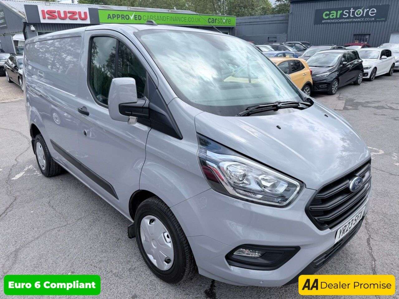 A 2023 FORD TRANSIT CUSTOM Grey 2.0 280 EcoBlue Trend van, 21,700 miles, Euro 6, ULEZ compliant, 6-Spe A 2023 FORD TRANSIT CUSTOM Grey 2.0 280 EcoBlue Trend van, 21,700 miles, Euro 6, ULEZ compliant, 6-Spe