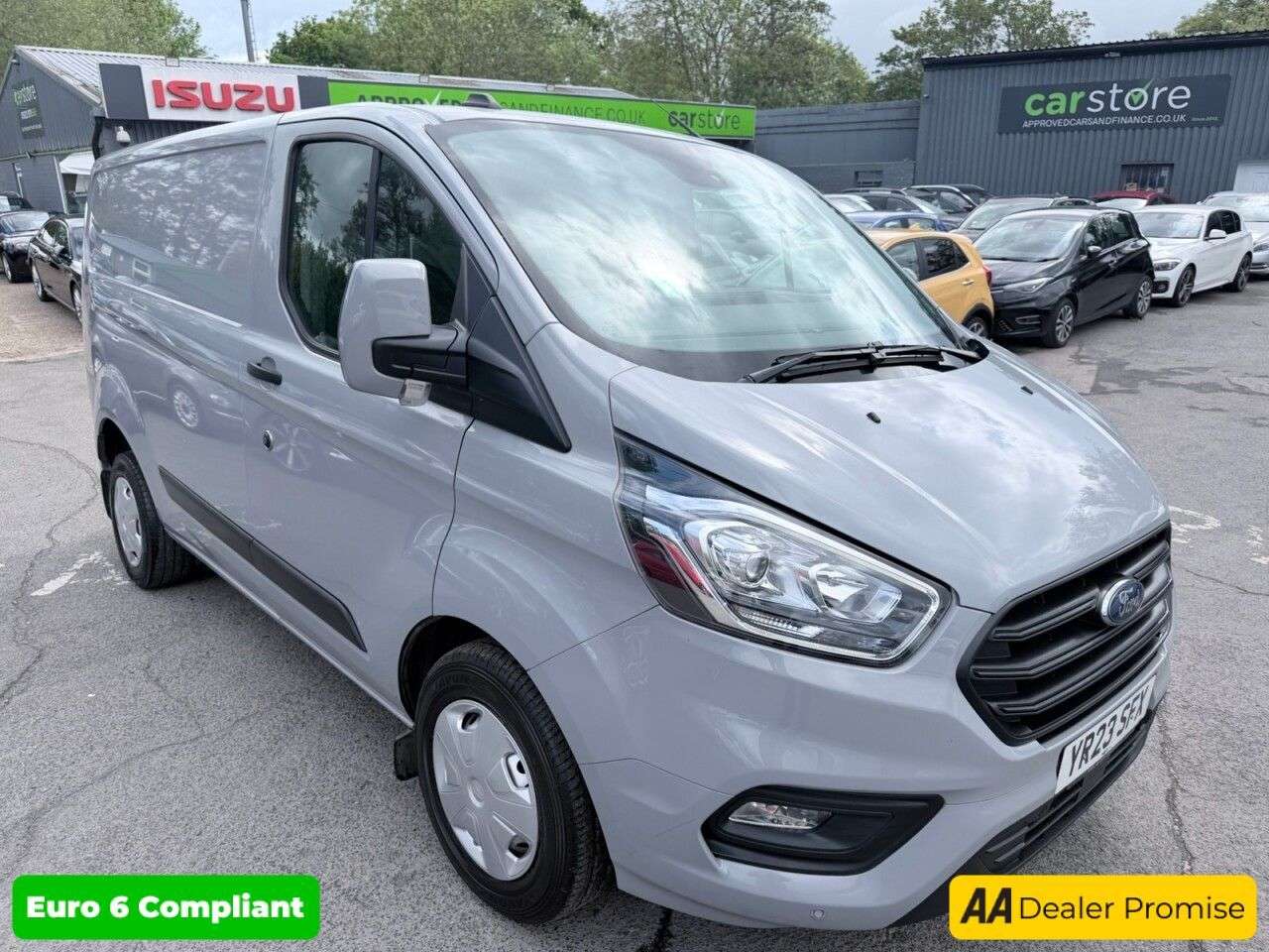 A 2023 FORD TRANSIT CUSTOM Grey 2.0 280 EcoBlue Trend van, 21,700 miles, Euro 6, ULEZ compliant, 6-Spe A 2023 FORD TRANSIT CUSTOM Grey 2.0 280 EcoBlue Trend van, 21,700 miles, Euro 6, ULEZ compliant, 6-Spe