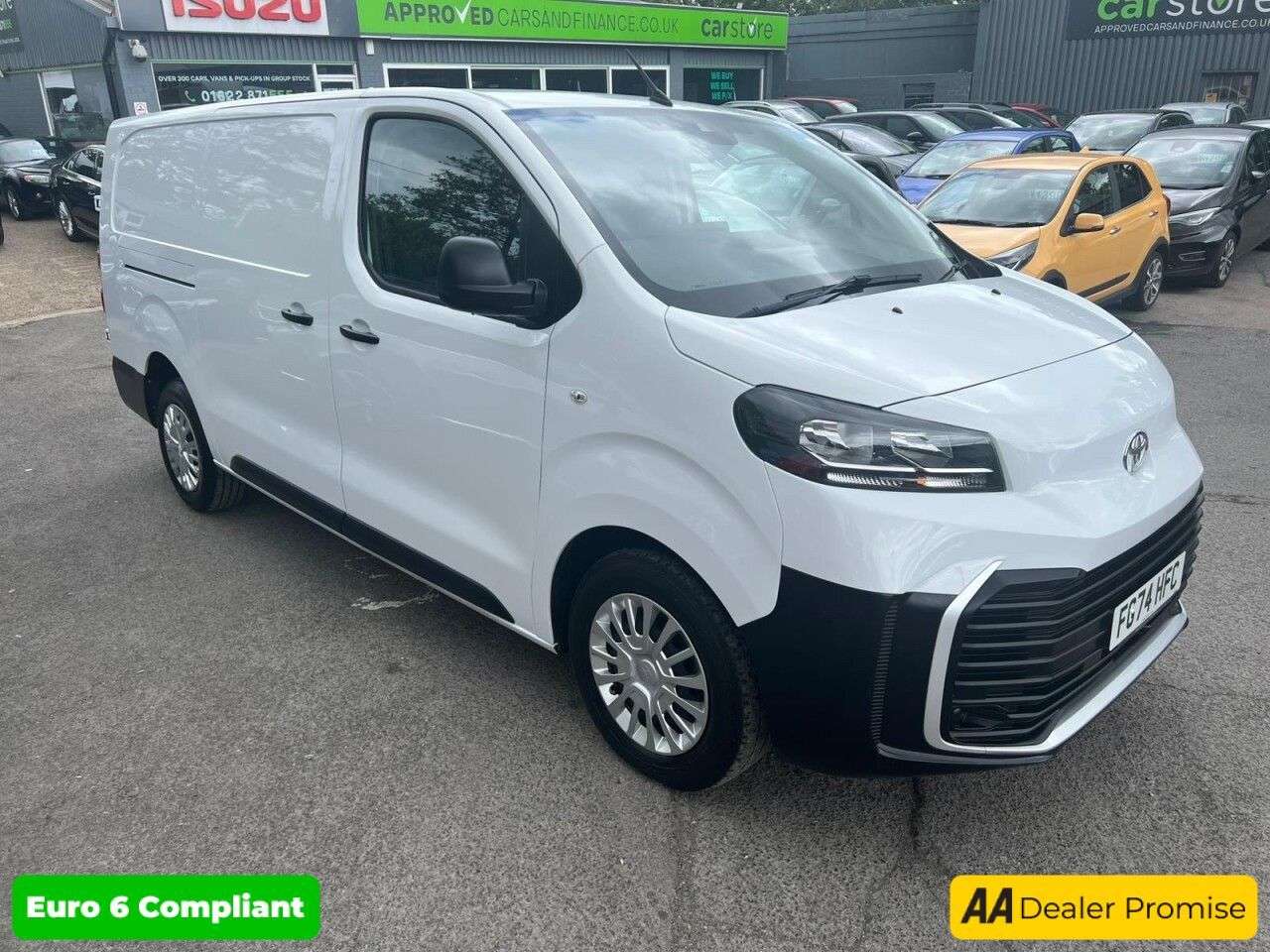 A 2024 TOYOTA PROACE White 2.0D Icon LWB panel van, 10,200 miles, Euro 6, 6-speed manual, A/C, S A 2024 TOYOTA PROACE White 2.0D Icon LWB panel van, 10,200 miles, Euro 6, 6-speed manual, A/C, S