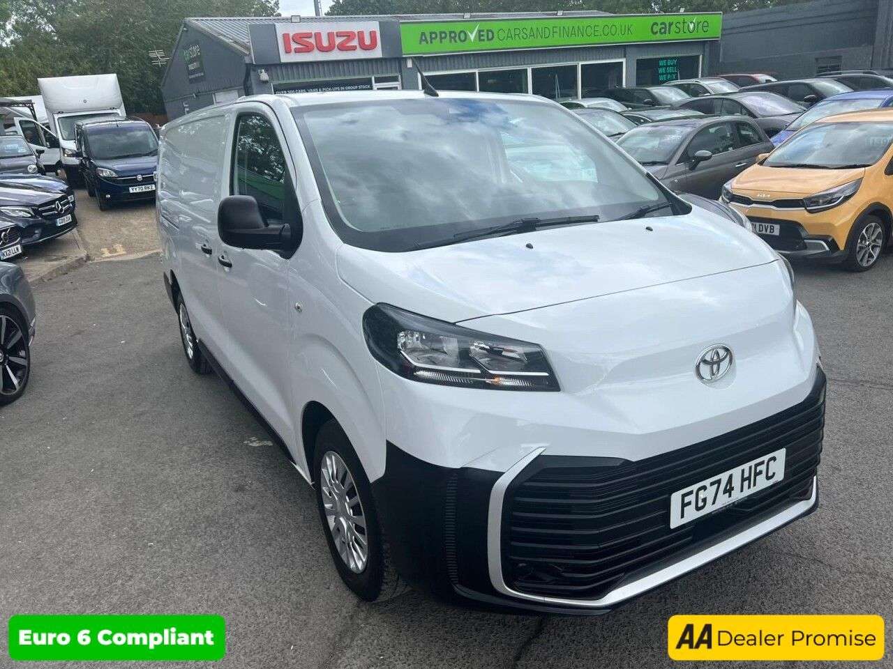 A 2024 TOYOTA PROACE White 2.0D Icon LWB panel van, 10,200 miles, Euro 6, 6-speed manual, A/C, S A 2024 TOYOTA PROACE White 2.0D Icon LWB panel van, 10,200 miles, Euro 6, 6-speed manual, A/C, S