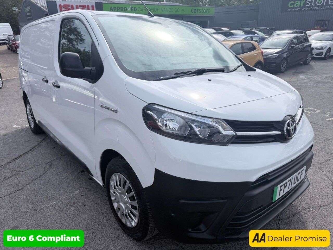 A 2021 TOYOTA PROACE White 50kWh Icon electric panel van, 8,300 miles, Automatic, Touchscreen, B A 2021 TOYOTA PROACE White 50kWh Icon electric panel van, 8,300 miles, Automatic, Touchscreen, B