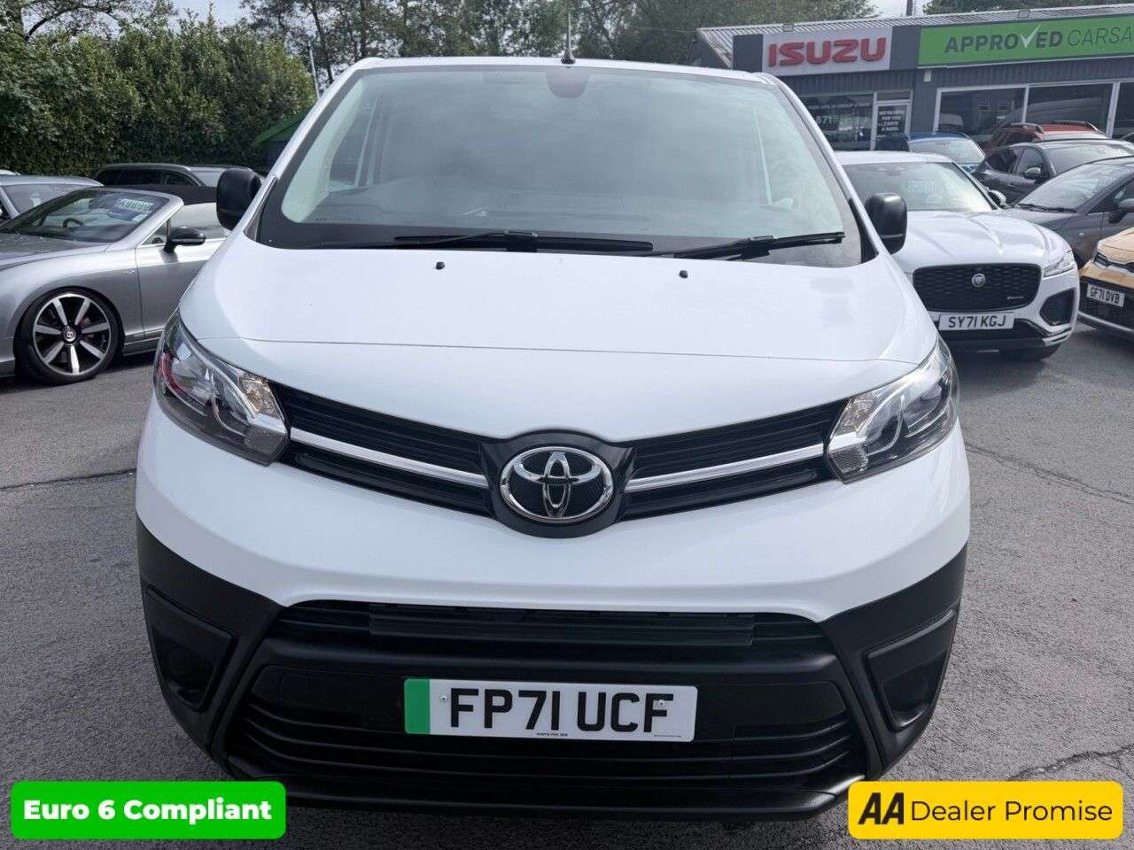 A 2021 TOYOTA PROACE White 50kWh Icon electric panel van, 8,300 miles, Automatic, Touchscreen, B A 2021 TOYOTA PROACE White 50kWh Icon electric panel van, 8,300 miles, Automatic, Touchscreen, B