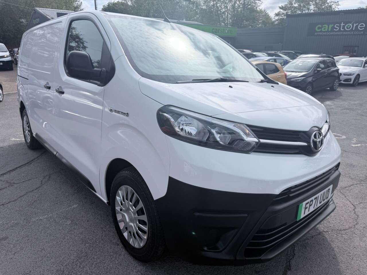 A 2021 TOYOTA PROACE White 50kWh Icon electric panel van, 7,800 miles, Automatic, Touchscreen, A A 2021 TOYOTA PROACE White 50kWh Icon electric panel van, 7,800 miles, Automatic, Touchscreen, A