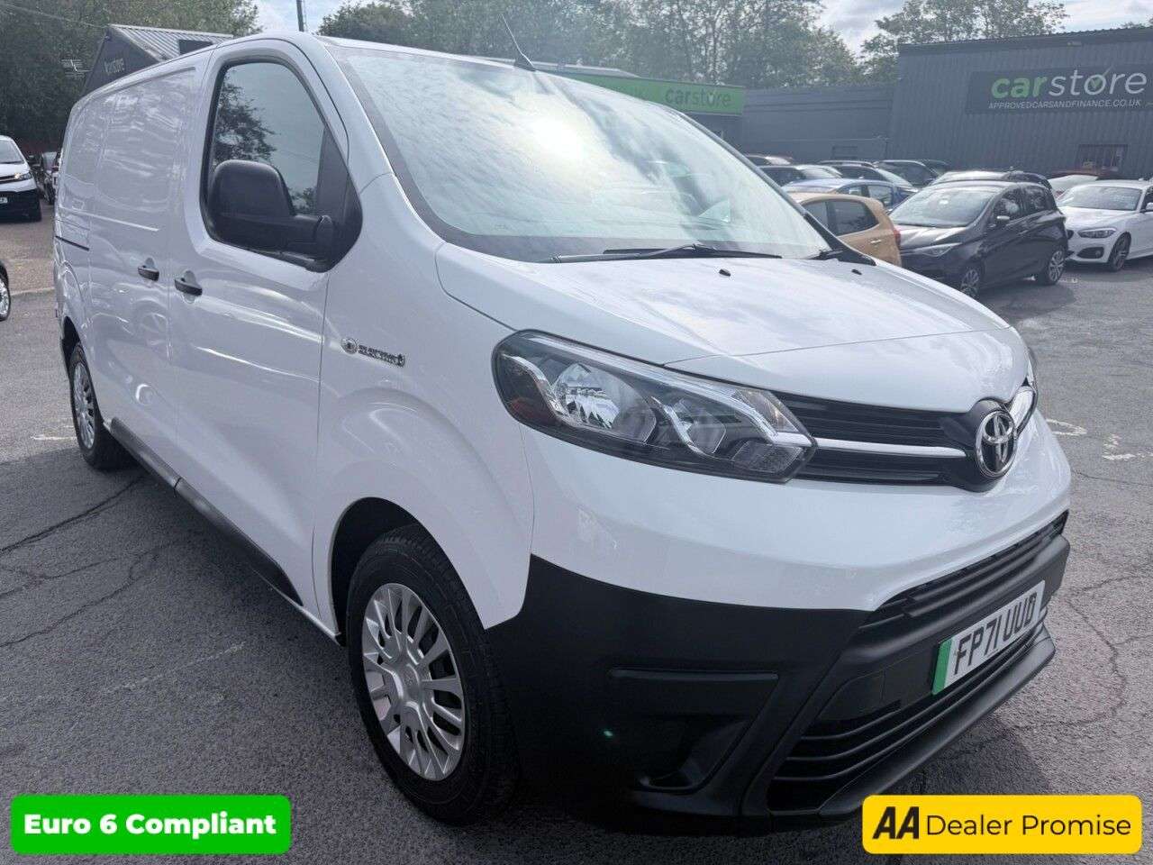 A 2021 TOYOTA PROACE White 50kWh Icon electric panel van, 7,800 miles, Automatic, Touchscreen, A A 2021 TOYOTA PROACE White 50kWh Icon electric panel van, 7,800 miles, Automatic, Touchscreen, A