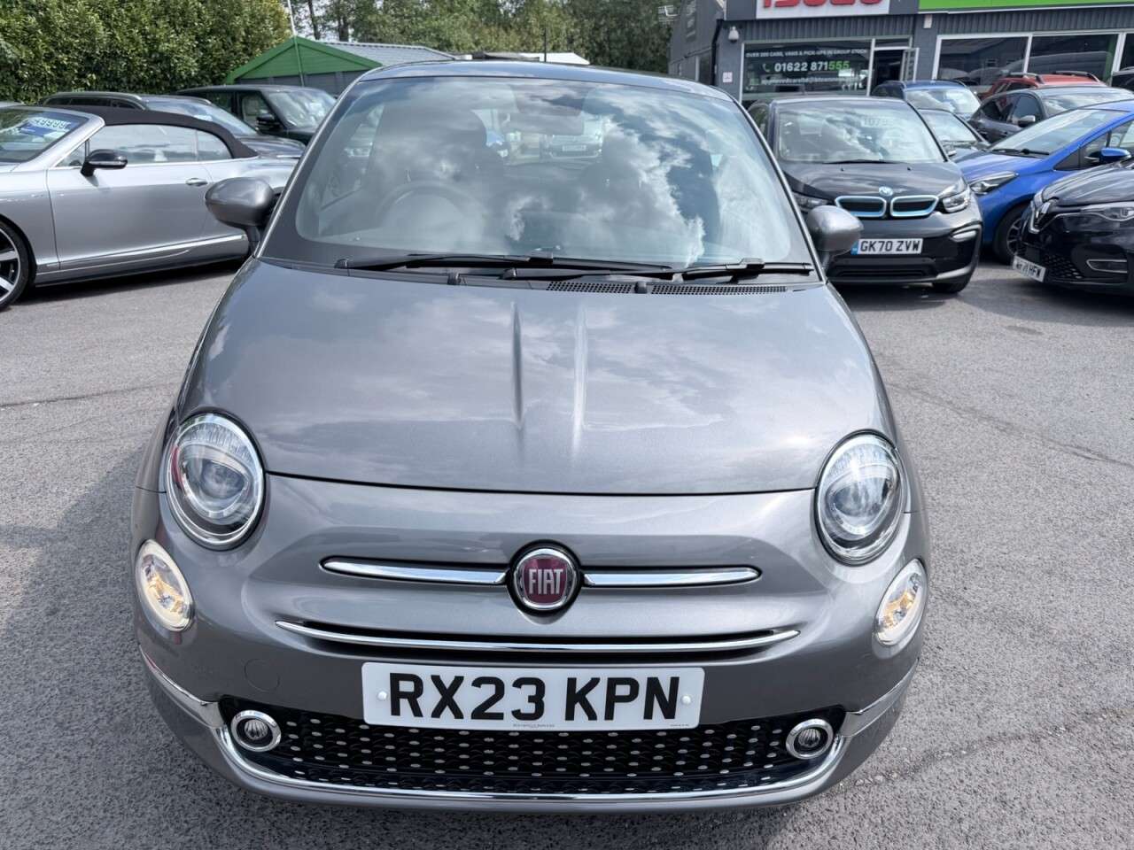 A 2023 FIAT 500 Grey 1.0 MHEV hatchback, 41,649 miles, Euro 6, ULEZ compliant, 6-speed manu A 2023 FIAT 500 Grey 1.0 MHEV hatchback, 41,649 miles, Euro 6, ULEZ compliant, 6-speed manu