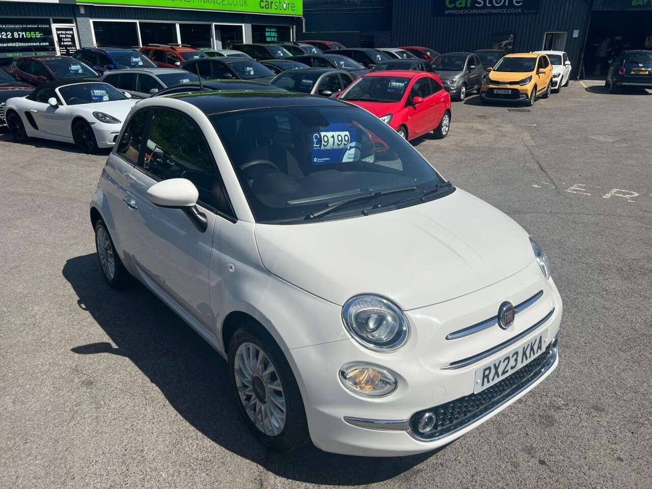 A 2023 FIAT 500 White 1.0 MHEV hatchback, 39,960 miles, Euro 6, ULEZ compliant, 6-speed man A 2023 FIAT 500 White 1.0 MHEV hatchback, 39,960 miles, Euro 6, ULEZ compliant, 6-speed man