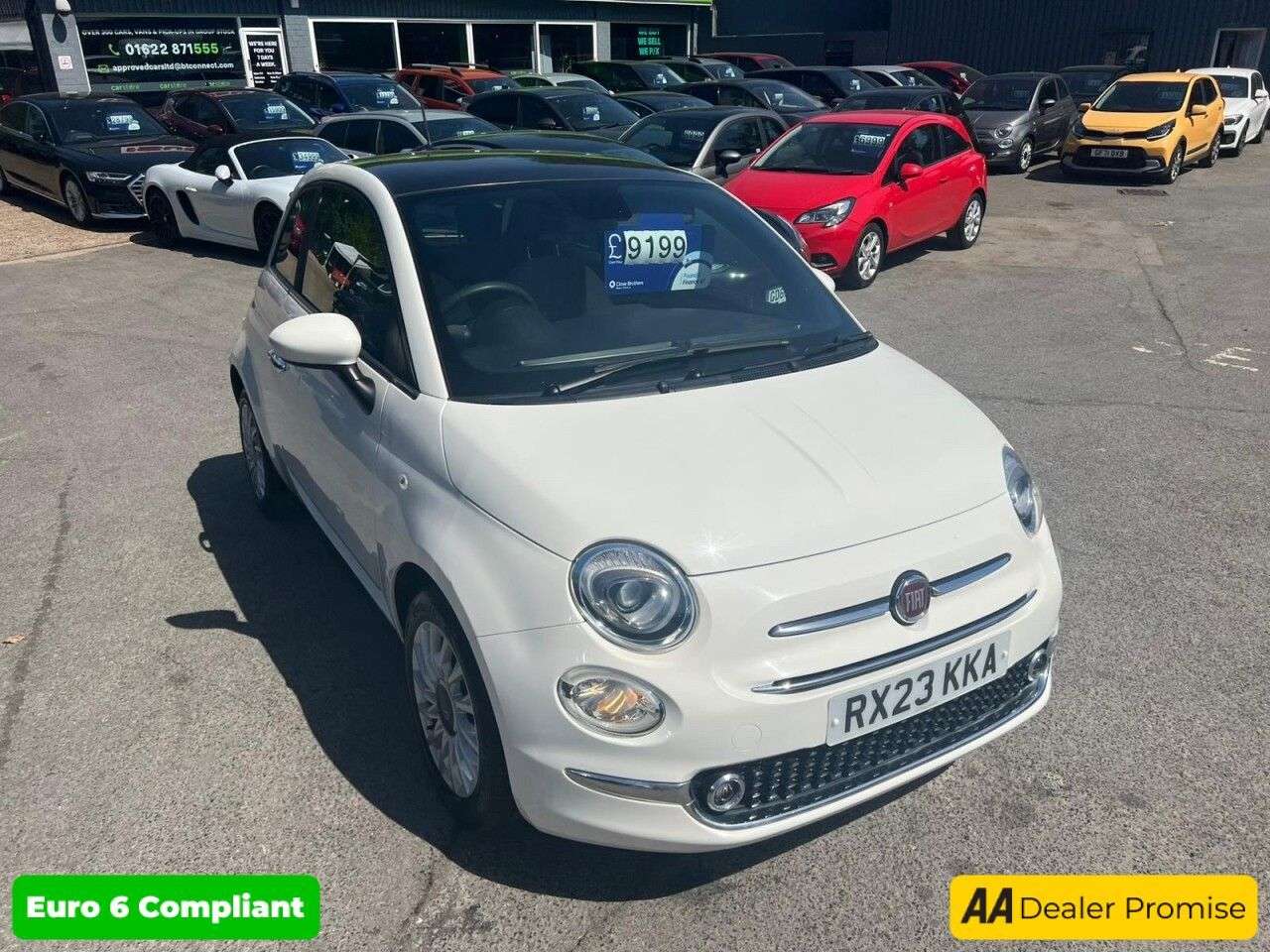 A 2023 FIAT 500 White 1.0 MHEV hatchback, 39,960 miles, Euro 6, ULEZ compliant, 6-speed man A 2023 FIAT 500 White 1.0 MHEV hatchback, 39,960 miles, Euro 6, ULEZ compliant, 6-speed man