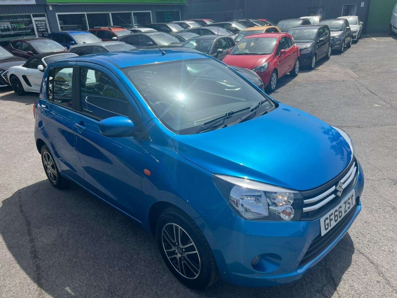 A 2016 SUZUKI CELERIO 1.0 SZ4 Hatchback 5dr Petrol AGS Automatic Euro 6 (68 ps) in metallic blue A 2016 SUZUKI CELERIO 1.0 SZ4 Hatchback 5dr Petrol AGS Automatic Euro 6 (68 ps) in metallic blue