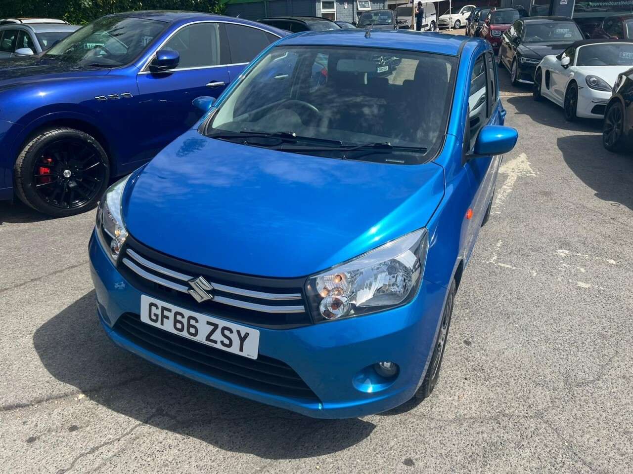 A 2016 SUZUKI CELERIO 1.0 SZ4 Hatchback 5dr Petrol AGS Automatic Euro 6 (68 ps) in metallic blue A 2016 SUZUKI CELERIO 1.0 SZ4 Hatchback 5dr Petrol AGS Automatic Euro 6 (68 ps) in metallic blue
