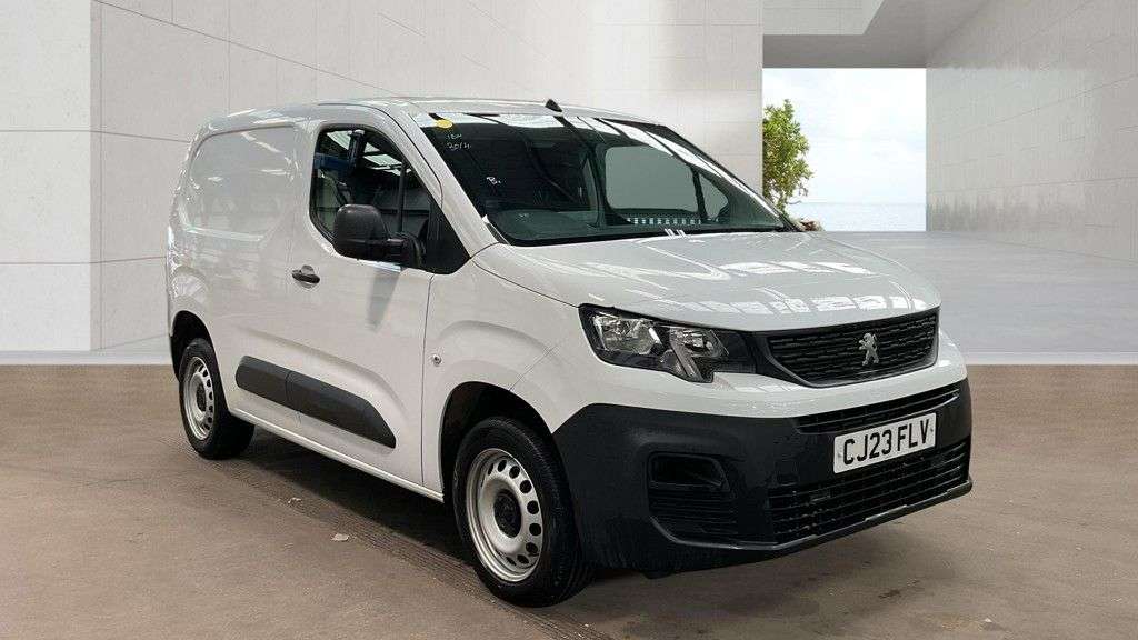 A 2023 PEUGEOT PARTNER White 1.5 BlueHDi Professional Premium+ van, 46,550 miles, Euro 6, 6-Speed A 2023 PEUGEOT PARTNER White 1.5 BlueHDi Professional Premium+ van, 46,550 miles, Euro 6, 6-Speed
