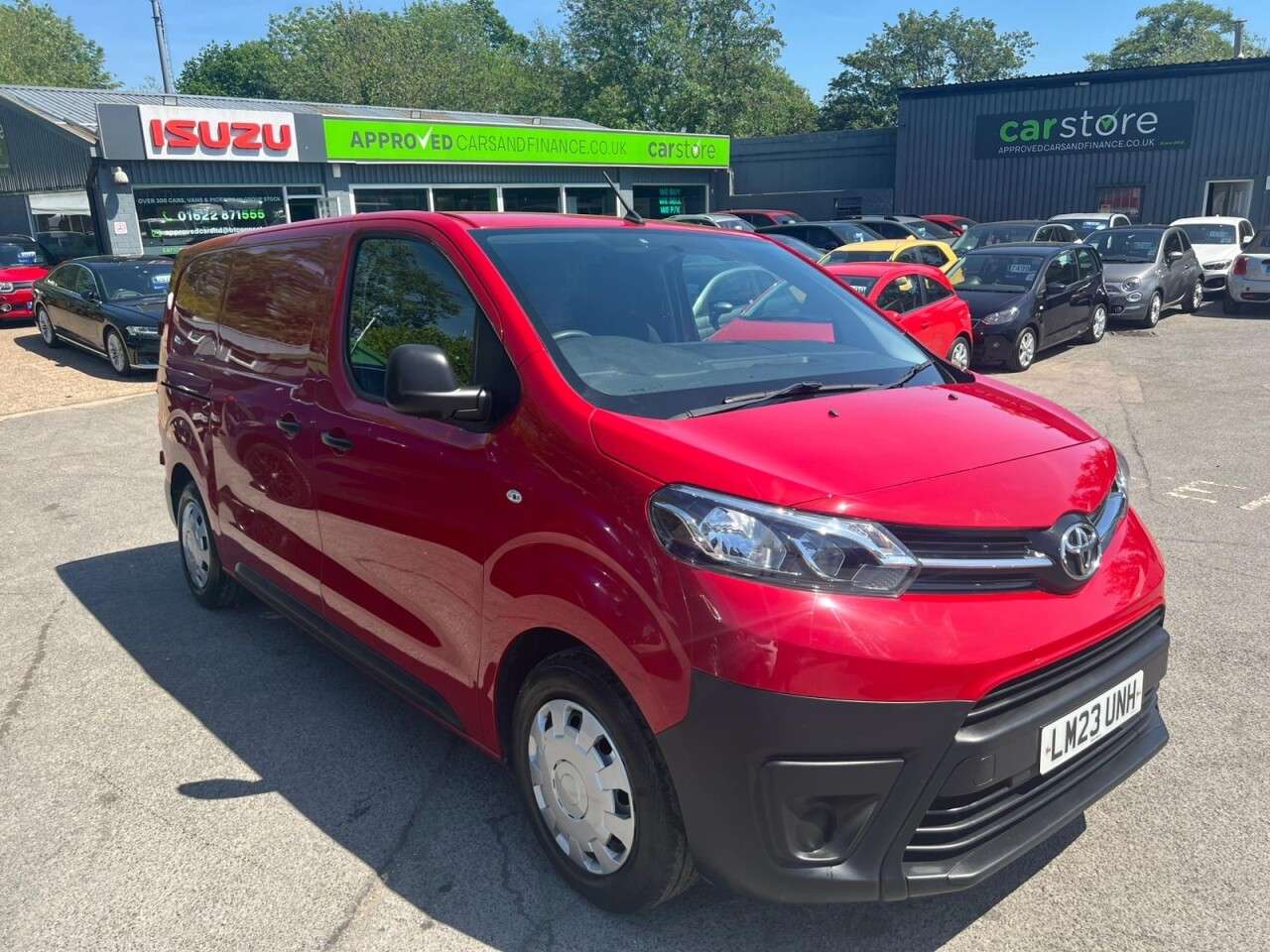 A 2023 TOYOTA PROACE Red 1.5D Active MWB panel van, 43,800 miles, Euro 6, Touchscreen Display, B A 2023 TOYOTA PROACE Red 1.5D Active MWB panel van, 43,800 miles, Euro 6, Touchscreen Display, B