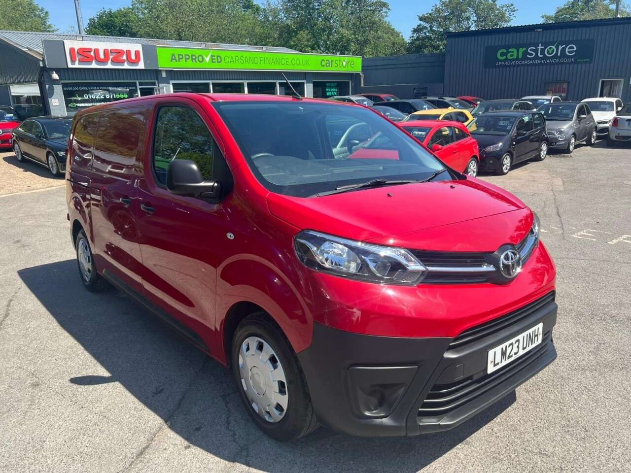 A 2023 TOYOTA PROACE Red 1.5D Active MWB panel van, 43,800 miles, Euro 6, Touchscreen Display, B A 2023 TOYOTA PROACE Red 1.5D Active MWB panel van, 43,800 miles, Euro 6, Touchscreen Display, B