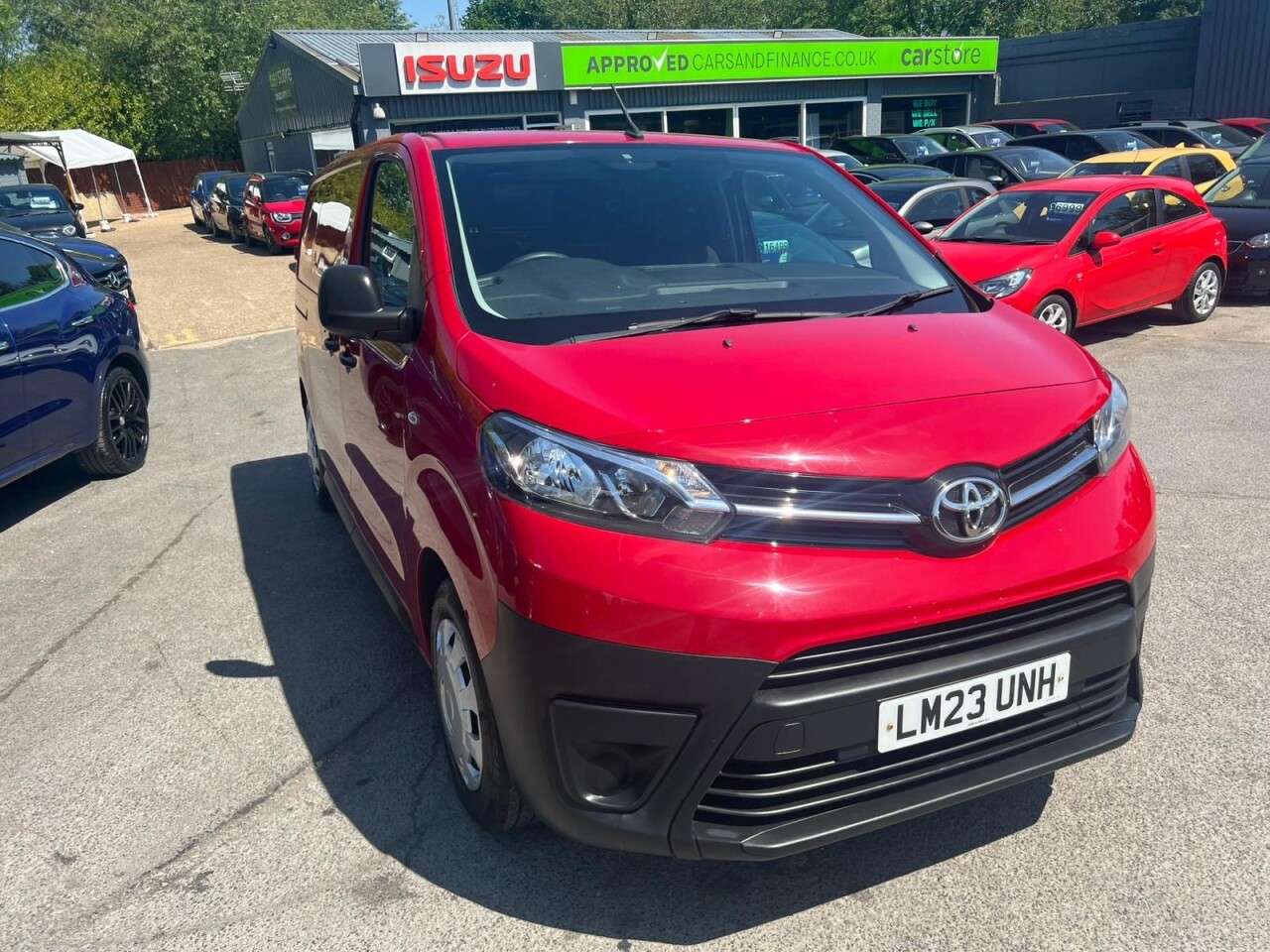 A 2023 TOYOTA PROACE Red 1.5D Active MWB panel van, 43,800 miles, Euro 6, Touchscreen Display, B A 2023 TOYOTA PROACE Red 1.5D Active MWB panel van, 43,800 miles, Euro 6, Touchscreen Display, B