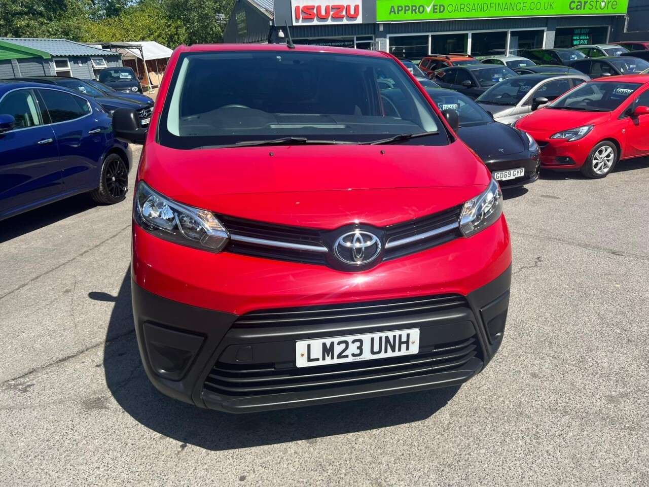 A 2023 TOYOTA PROACE Red 1.5D Active MWB panel van, 43,800 miles, Euro 6, Touchscreen Display, B A 2023 TOYOTA PROACE Red 1.5D Active MWB panel van, 43,800 miles, Euro 6, Touchscreen Display, B