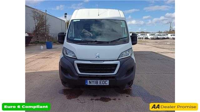 A 2018 PEUGEOT BOXER White 2.0 BlueHDi 335 L3 H2 panel van, 30,600 miles, Euro 6, ULEZ compliant A 2018 PEUGEOT BOXER White 2.0 BlueHDi 335 L3 H2 panel van, 30,600 miles, Euro 6, ULEZ compliant