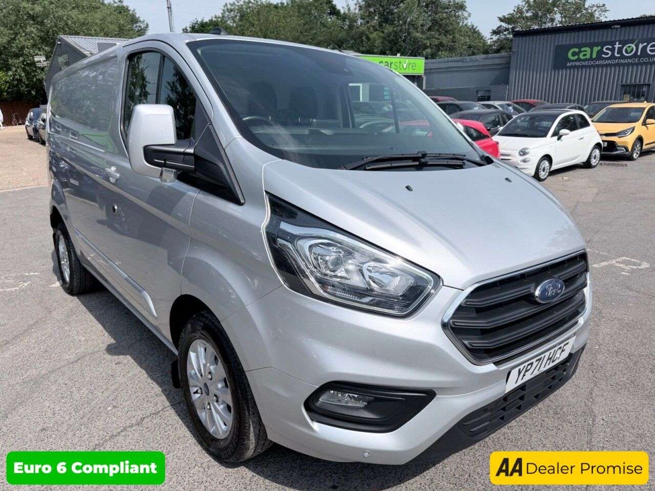 A 2021 FORD TRANSIT CUSTOM Silver 2.0 280 EcoBlue Limited van, 49,800 miles, Euro 6, 6-Speed manual, A A 2021 FORD TRANSIT CUSTOM Silver 2.0 280 EcoBlue Limited van, 49,800 miles, Euro 6, 6-Speed manual, A
