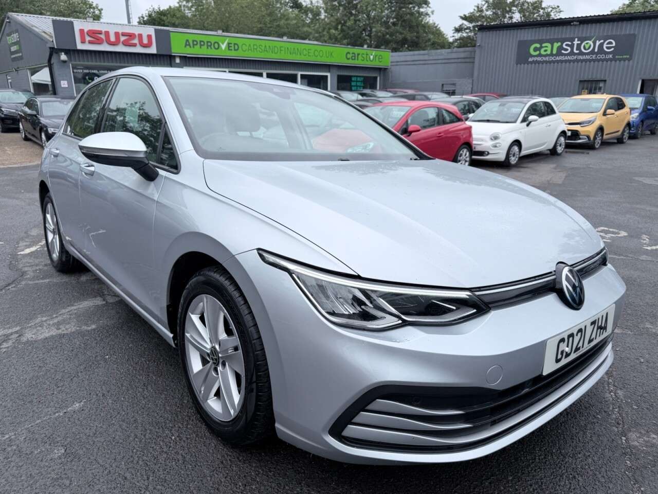 A 2021 VOLKSWAGEN GOLF Silver 1.5 TSI Life hatchback, 49,700 miles, Euro 6, 6-speed manual, 16in a A 2021 VOLKSWAGEN GOLF Silver 1.5 TSI Life hatchback, 49,700 miles, Euro 6, 6-speed manual, 16in a