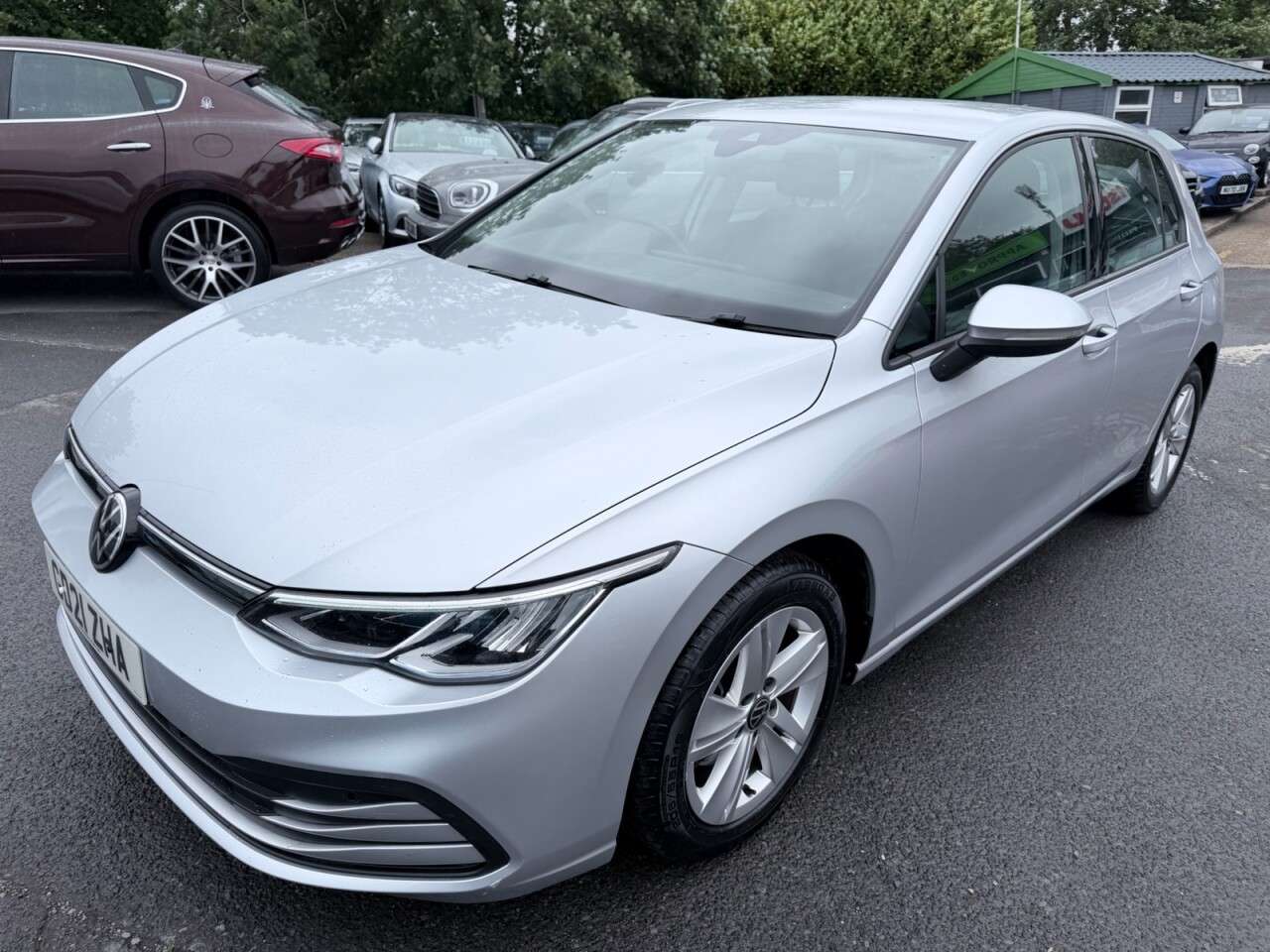 A 2021 VOLKSWAGEN GOLF Silver 1.5 TSI Life hatchback, 49,700 miles, Euro 6, 6-speed manual, 16in a A 2021 VOLKSWAGEN GOLF Silver 1.5 TSI Life hatchback, 49,700 miles, Euro 6, 6-speed manual, 16in a