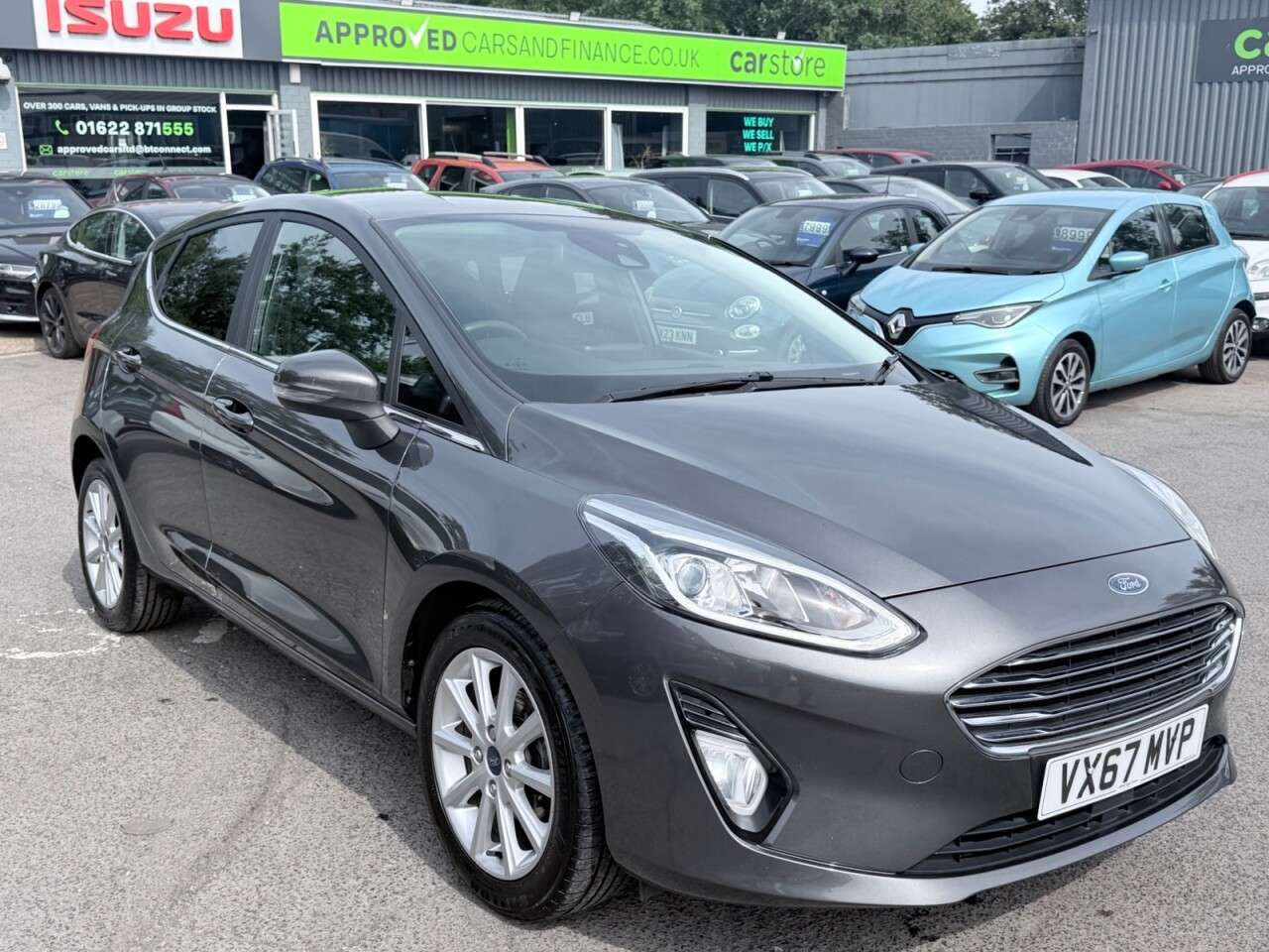 A 2017 FORD FIESTA Grey 1.0T EcoBoost Titanium hatchback, 52,000 miles, Euro 6, ULEZ compliant A 2017 FORD FIESTA Grey 1.0T EcoBoost Titanium hatchback, 52,000 miles, Euro 6, ULEZ compliant