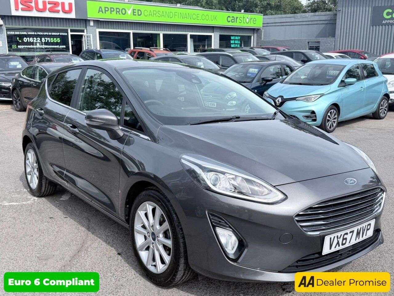 A 2017 FORD FIESTA Grey 1.0T EcoBoost Titanium hatchback, 52,000 miles, Euro 6, ULEZ compliant A 2017 FORD FIESTA Grey 1.0T EcoBoost Titanium hatchback, 52,000 miles, Euro 6, ULEZ compliant