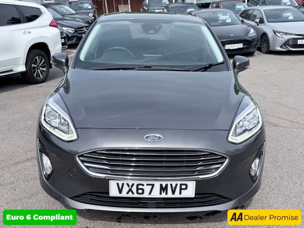 A 2017 FORD FIESTA Grey 1.0T EcoBoost Titanium hatchback, 52,000 miles, Euro 6, ULEZ compliant A 2017 FORD FIESTA Grey 1.0T EcoBoost Titanium hatchback, 52,000 miles, Euro 6, ULEZ compliant