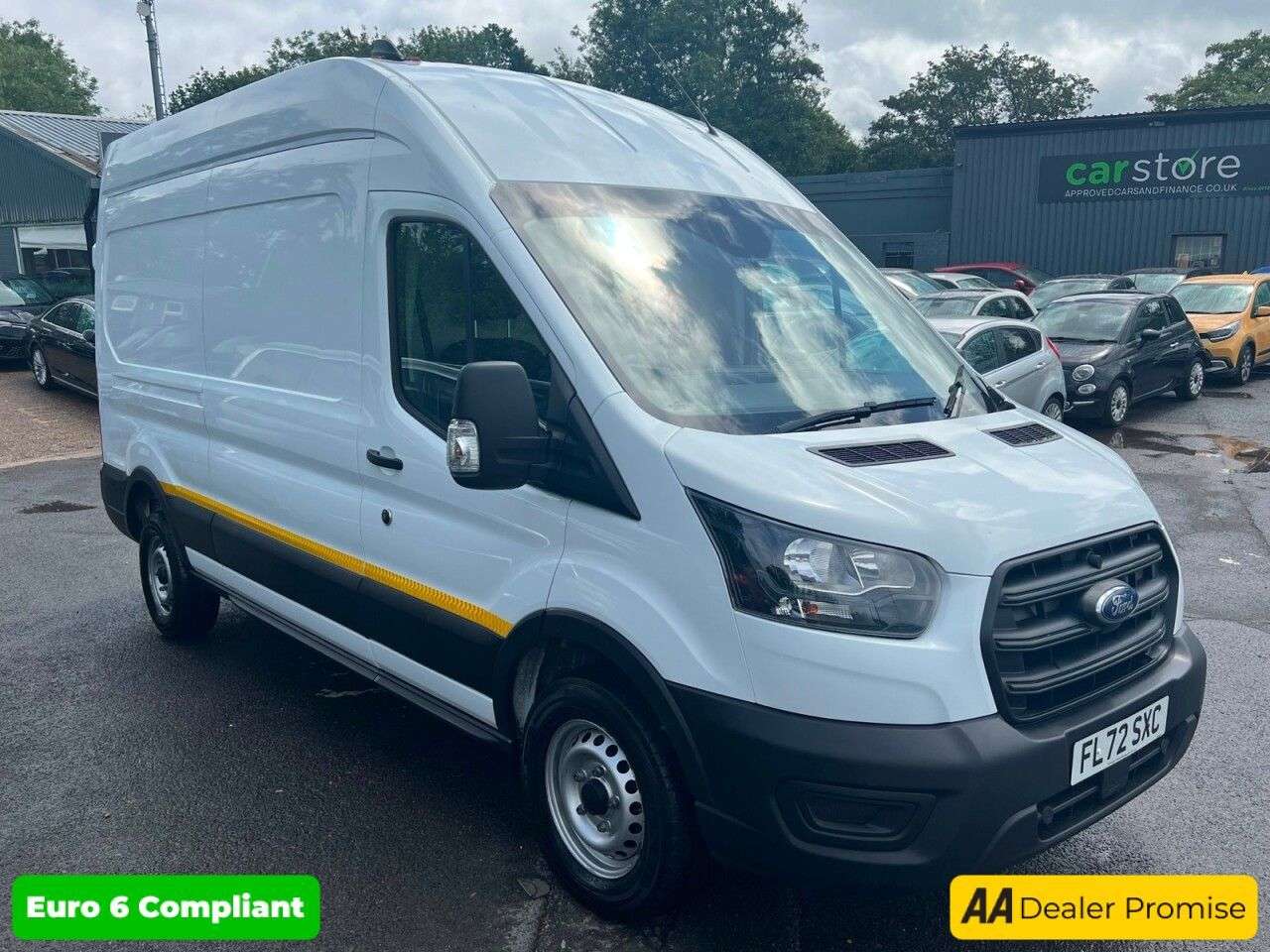 A 2022 FORD TRANSIT White 2.0 350 EcoBlue L3 H3 panel van, Euro 6, ULEZ compliant, 6-speed manu A 2022 FORD TRANSIT White 2.0 350 EcoBlue L3 H3 panel van, Euro 6, ULEZ compliant, 6-speed manu