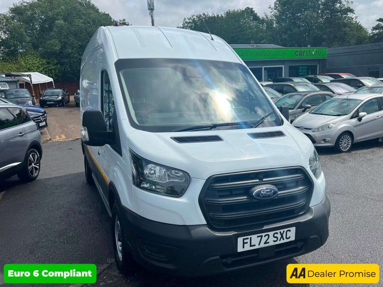 A 2022 FORD TRANSIT White 2.0 350 EcoBlue L3 H3 panel van, Euro 6, ULEZ compliant, 6-speed manu A 2022 FORD TRANSIT White 2.0 350 EcoBlue L3 H3 panel van, Euro 6, ULEZ compliant, 6-speed manu
