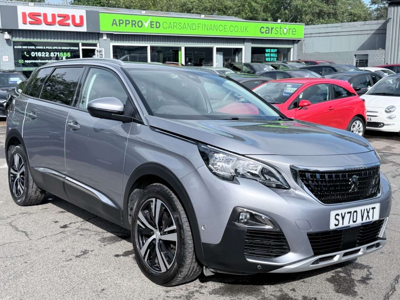A 2020 PEUGEOT 5008 Grey 1.2 PureTech Allure SUV, 51,000 miles, Euro 6, 7 Seats, Sat nav, Rear A 2020 PEUGEOT 5008 Grey 1.2 PureTech Allure SUV, 51,000 miles, Euro 6, 7 Seats, Sat nav, Rear