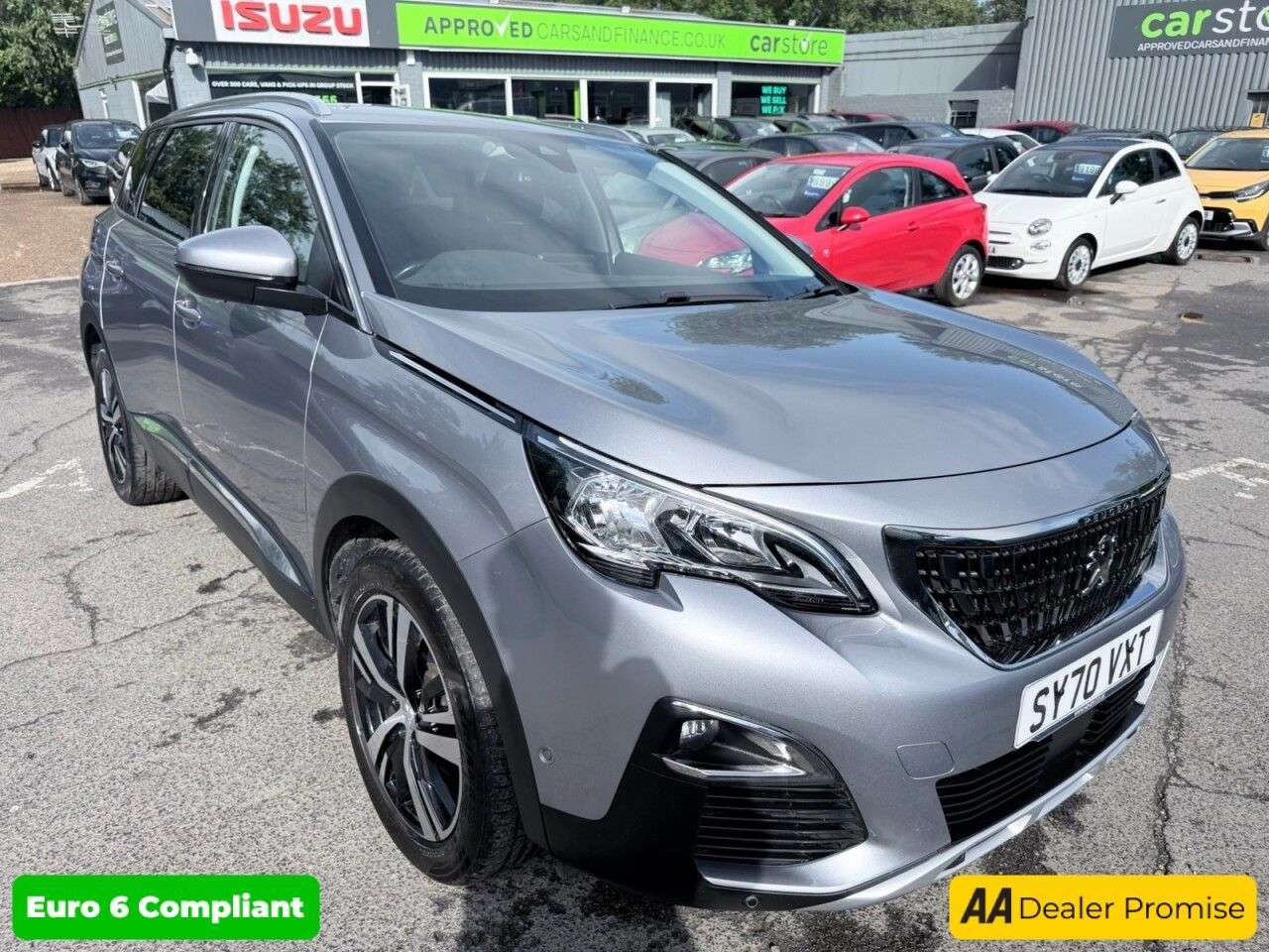 A 2020 PEUGEOT 5008 Grey 1.2 PureTech Allure SUV, 51,000 miles, Euro 6, 7 Seats, Sat nav, Rear A 2020 PEUGEOT 5008 Grey 1.2 PureTech Allure SUV, 51,000 miles, Euro 6, 7 Seats, Sat nav, Rear
